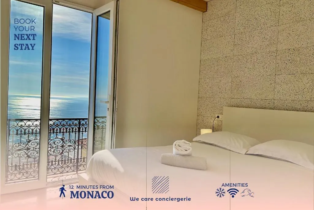 2 Rooms With 180 View On Sea And Monaco بوزولي 0*,